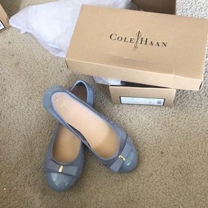 Light blue Cole Haan flats, size 8